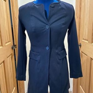 Collarless Longline Blazer